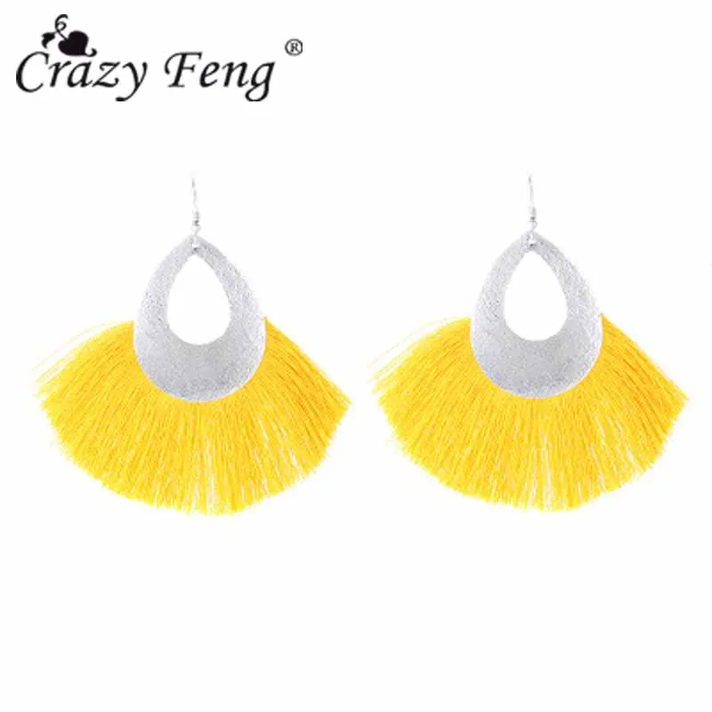 Crazy Feng Trend Neon Tassel Earrings For Women Red Yellow Blue Cutton Long Drop Earrings Femme Wedding Party Jewelry Gift
Crazy Feng Trend Neon Tassel Earrings For Women Red Yellow Blue Cutton Long Drop Earrings Femme Wedding Party Jewelry Gift