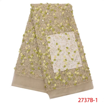 High Quality French Handmade Beaded Luxury Lace Embroidered Fabric African Tulle Lace Appliques for Wedding Dress AMY2737B-1
High Quality French Handmade Beaded Luxury Lace Embroidered Fabric African Tulle Lace Appliques for Wedding Dress AMY2737B-1