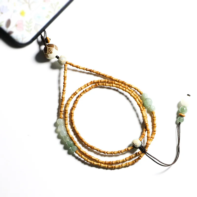 Bamboo Olive Nut Mobile Phone Lanyard Wrist Strap Necklace Keychain Handmade Phone Chain For Men Women
Bamboo Olive Nut Mobile Phone Lanyard Wrist Strap Necklace Keychain Handmade Phone Chain For Men Women