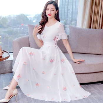 Spring Chiffon Fashion Women Dress 2020 New Style Summer Lotus Leaf Edge Short Sleeve Work Wear Female Slim Temperament Dresses
Spring Chiffon Fashion Women Dress 2020 New Style Summer Lotus Leaf Edge Short Sleeve Work Wear Female Slim Temperament Dresses