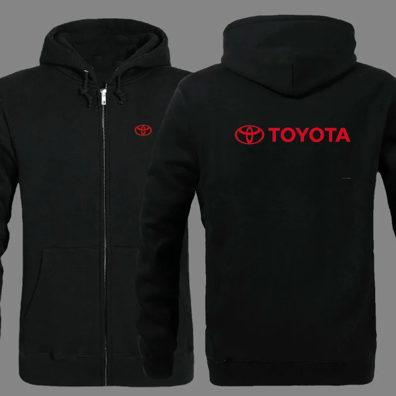Весенний кардиган для мужчин с логотипом Toyota толстовки на молнии куртка принтом