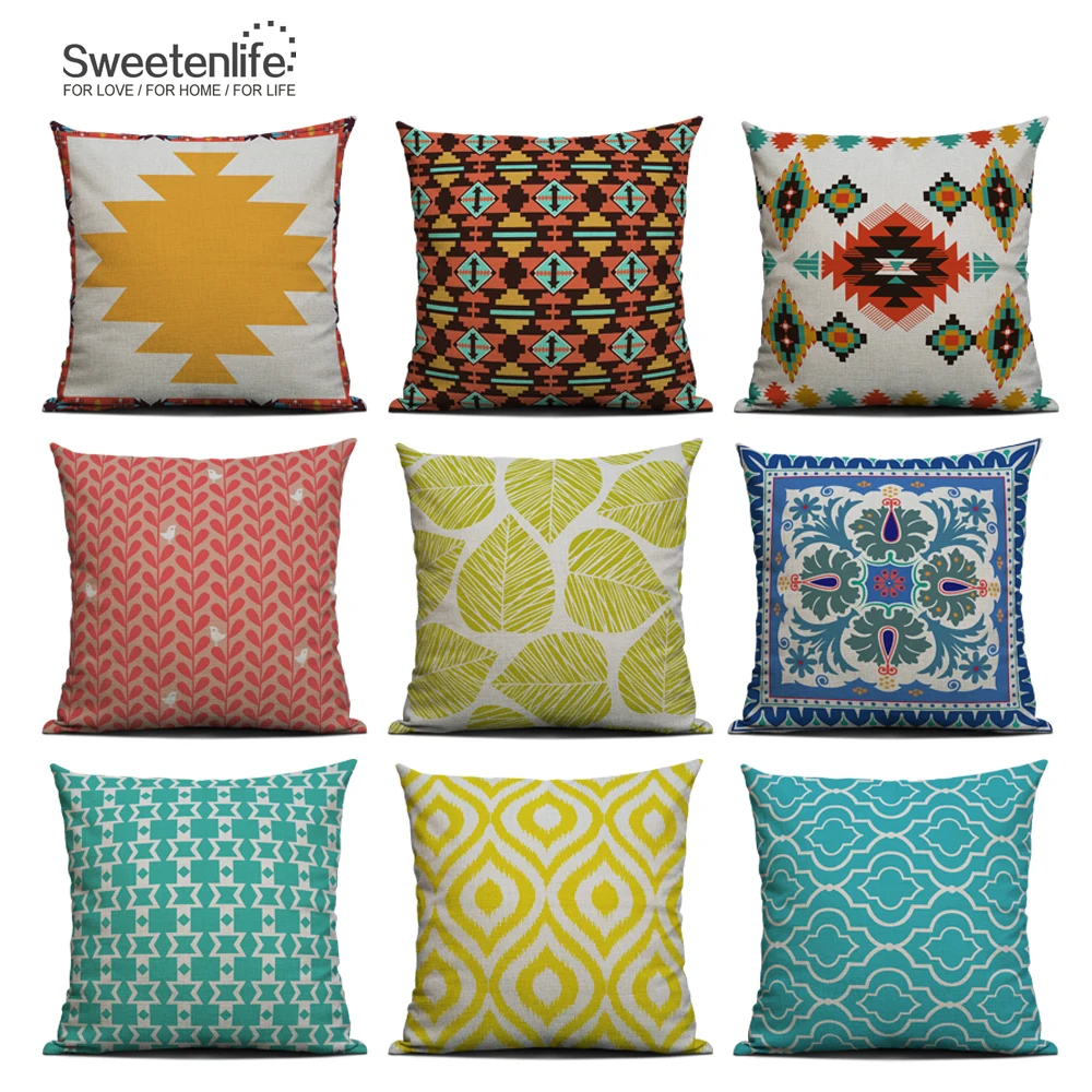 Sweetenlife 45x45cm&50x50cm(18x18in&20x20in) Geometric Pattern Cushion Cover Linen&Cotton Fabric Pillowcase Drop Shipping
Sweetenlife 45x45cm&50x50cm(18x18in&20x20in) Geometric Pattern Cushion Cover Linen&Cotton Fabric Pillowcase Drop Shipping