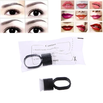 100Pcs Disposable Ink Cup Finger Rings Holders with Sponge For Permanent Tattoo 
100Pcs Disposable Ink Cup Finger Rings Holders with Sponge For Permanent Tattoo