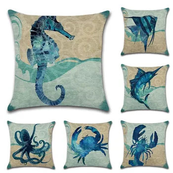Sea Style Marine Cushion Cover Cotton Linen Mediteranean Simple Decorative Cushions for Sofa Home Decoration Pillow Case 10222
Sea Style Marine Cushion Cover Cotton Linen Mediteranean Simple Decorative Cushions for Sofa Home Decoration Pillow Case 10222