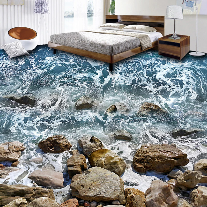 Custom 3D Floor Mural Wallpaper Bathroom Bedroom Wear Non-slip Waterproof Thickened Self-adhesive Sea Stone Spray Floor Sticker
Custom 3D Floor Mural Wallpaper Bathroom Bedroom Wear Non-slip Waterproof Thickened Self-adhesive Sea Stone Spray Floor Sticker