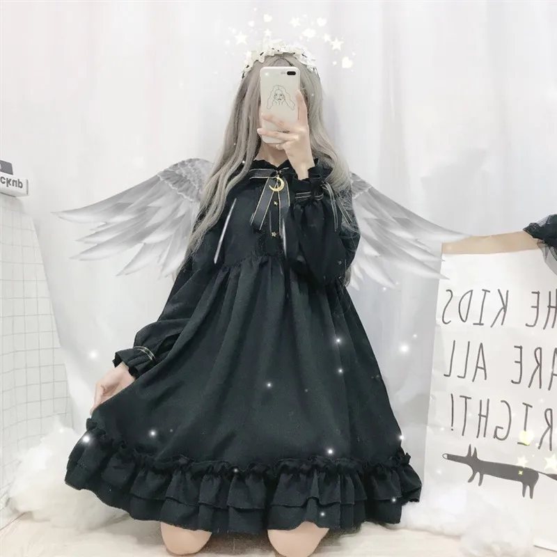 Cute Sweet Lolita Black Empire Cosplay Outfit Anime Princess Slim Dress Doll Clothing For Kawaii Girls Japanese Free Shipping
Cute Sweet Lolita Black Empire Cosplay Outfit Anime Princess Slim Dress Doll Clothing For Kawaii Girls Japanese Free Shipping