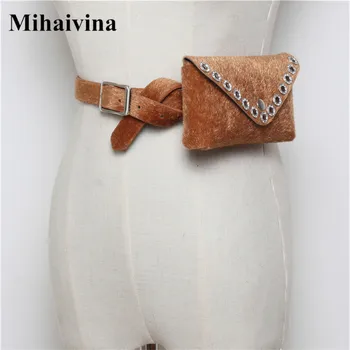 Mihaivina Fashion Horsehair Women Waist Bag Fanny Pack Rivets Female Waist Pack Winter Handbag On The Belt Bum Bags Fit IphoneXS
Mihaivina Fashion Horsehair Women Waist Bag Fanny Pack Rivets Female Waist Pack Winter Handbag On The Belt Bum Bags Fit IphoneXS