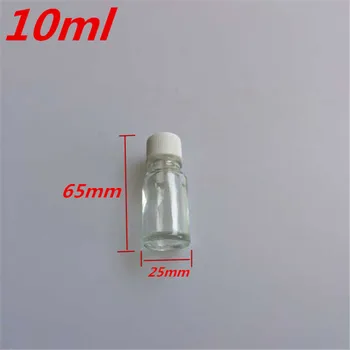 10 pcs 25x65 mm Transparent Glass Bottles With White Screw Cap&Leakproof Stopper DIY 10 ml Liquid Jars Essential Oil Bottles
10 pcs 25x65 mm Transparent Glass Bottles With White Screw Cap&Leakproof Stopper DIY 10 ml Liquid Jars Essential Oil Bottles