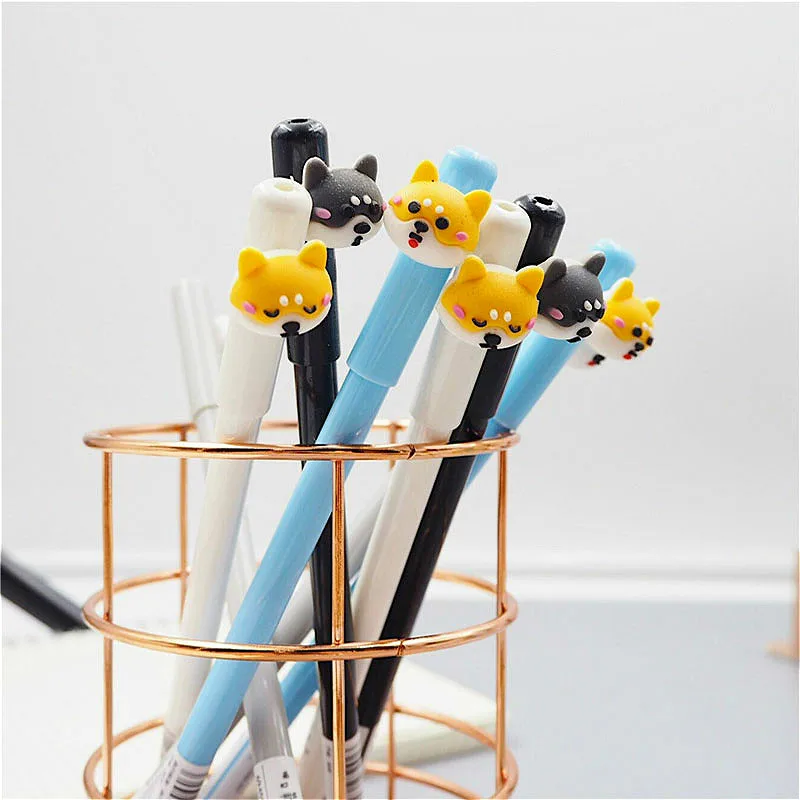 1pc Cute Cartoon Dog Gel Pen Dogs Emoji Shape Black Ink Pen Kids Kawaii Gift School and Office Writing Stationery Supplies
1pc Cute Cartoon Dog Gel Pen Dogs Emoji Shape Black Ink Pen Kids Kawaii Gift School and Office Writing Stationery Supplies