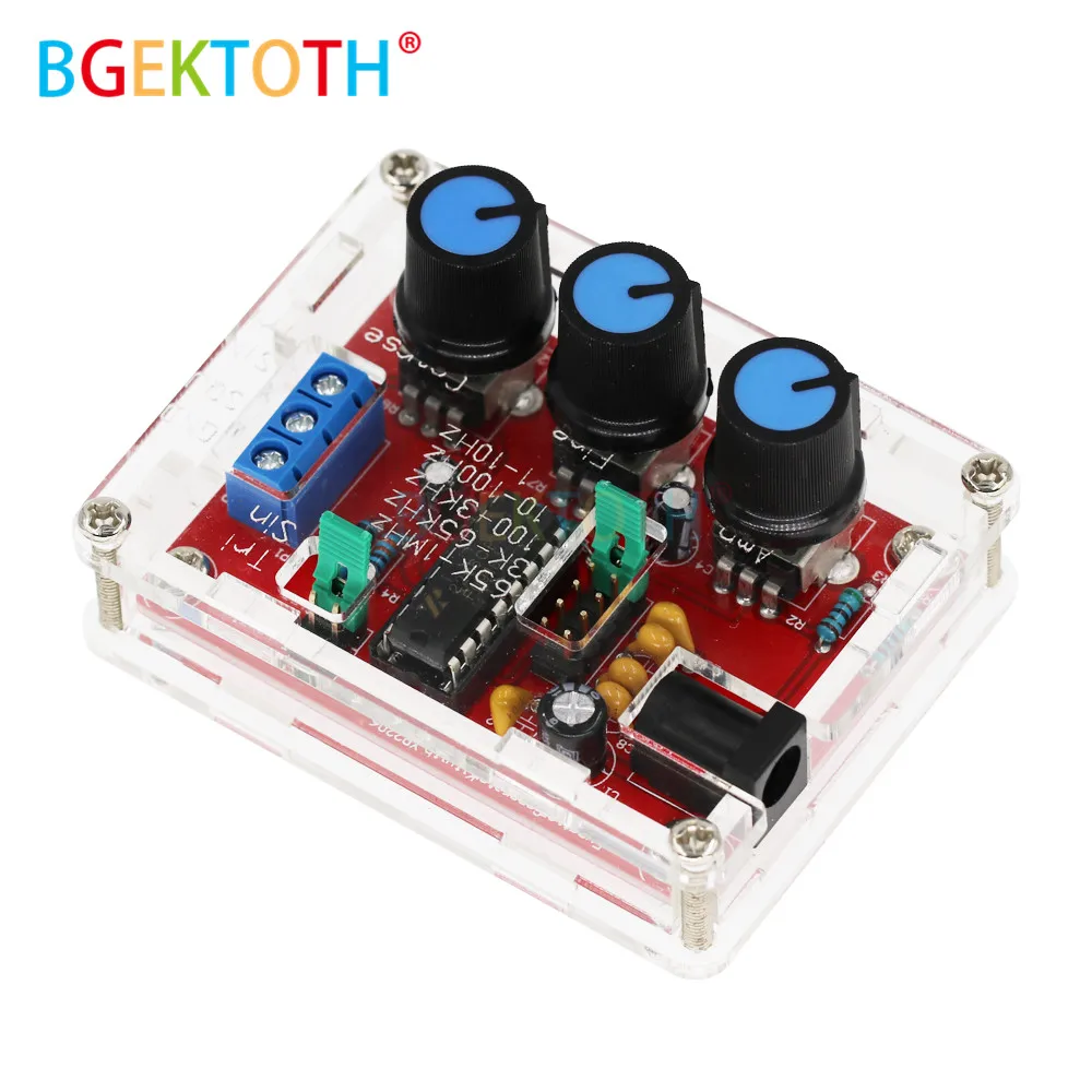 Function Signal Generator DIY Kit Sine/Triangle/Square Output 1Hz-1MHz Signal Generator Adjustable Frequency Amplitude XR2206
Function Signal Generator DIY Kit Sine/Triangle/Square Output 1Hz-1MHz Signal Generator Adjustable Frequency Amplitude XR2206
