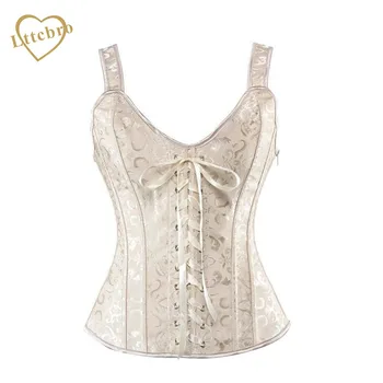 Women Corset Sexy Boned Lace up Corsets and Bustiers Top Strap Overbust Corset Steampunk Shaper Gothic Style Costumes Corset 
Women Corset Sexy Boned Lace up Corsets and Bustiers Top Strap Overbust Corset Steampunk Shaper Gothic Style Costumes Corset