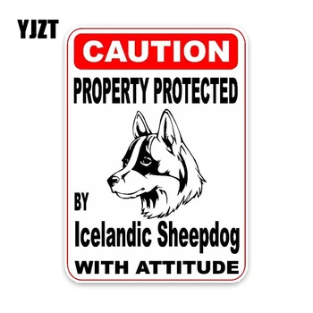 YJZT 15*11.4CM Property Protected By Icelandic Sheepdog Dog Car Decoration Bumper Window Sticker C1-4722
YJZT 15*11.4CM Property Protected By Icelandic Sheepdog Dog Car Decoration Bumper Window Sticker C1-4722