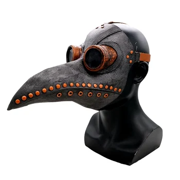 Latex PU Plague Doctor robe Costume Bird beak Masks Steam Punk Long Nose Cosplay Party Fancy Mask Gothic Retro Rock Halloween
Latex PU Plague Doctor robe Costume Bird beak Masks Steam Punk Long Nose Cosplay Party Fancy Mask Gothic Retro Rock Halloween