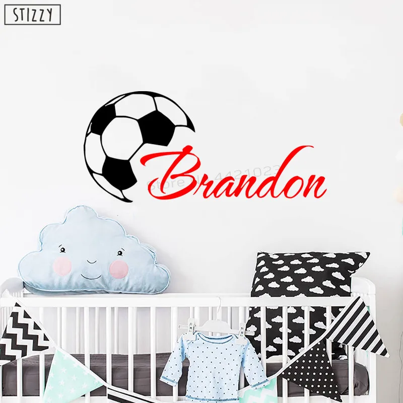 STIZZY Wall Decal Football Personalized Boys Name Vinyl Wall Stickers Custome Soccer Art Wallpaper Kids Room Decoration DIY B639
STIZZY Wall Decal Football Personalized Boys Name Vinyl Wall Stickers Custome Soccer Art Wallpaper Kids Room Decoration DIY B639