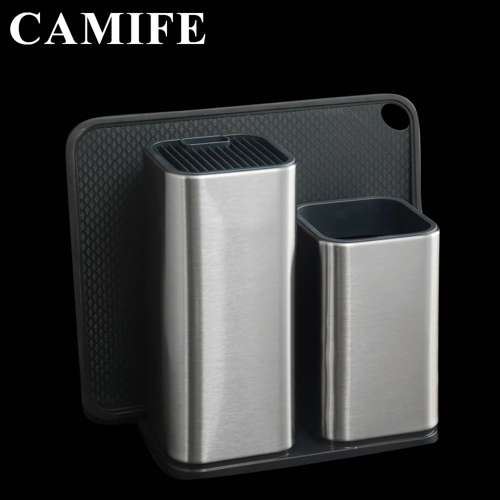 Multifunctional Kitchen Knife Tool Holder Storage Stainless Steel Knife Block Stand Large Capacity Multifunctional Storage Seat
Multifunctional Kitchen Knife Tool Holder Storage Stainless Steel Knife Block Stand Large Capacity Multifunctional Storage Seat