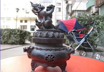 song voge gem S0369 5.5 Tibet Buddhism 100% Pure Bronze Copper Mahakala Buddha incense burner Censer
song voge gem S0369 5.5 Tibet Buddhism 100% Pure Bronze Copper Mahakala Buddha incense burner Censer