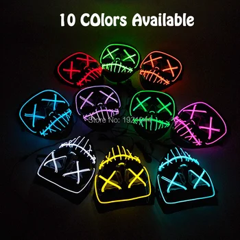 2020 New Halloween Party Mask EL Wire Light Mask Scary Bar night fluorescent mask LED Light Mask for Carnival Party Decoration
2020 New Halloween Party Mask EL Wire Light Mask Scary Bar night fluorescent mask LED Light Mask for Carnival Party Decoration