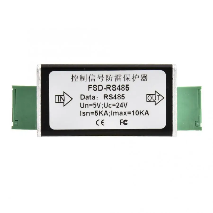 RS485 Data Single Signal Surge Protector Thunder Lighting Arrester Protection Device 5V New
RS485 Data Single Signal Surge Protector Thunder Lighting Arrester Protection Device 5V New