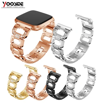 YOOSIDE D Design Bling Crystal Rhinestone Stainless Steel Watch Band Strap for Fitbit Versa Wrist Bracelet
YOOSIDE D Design Bling Crystal Rhinestone Stainless Steel Watch Band Strap for Fitbit Versa Wrist Bracelet