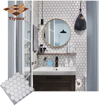 Hexagon Off White Vinyl Sticker Self Adhesive Wallpaper 3D Peel and Stick Square Wall Tiles for Kitchen and Bathroom Backsplash
Hexagon Off White Vinyl Sticker Self Adhesive Wallpaper 3D Peel and Stick Square Wall Tiles for Kitchen and Bathroom Backsplash