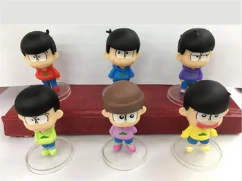 20 sets/lot Osomatsu-san toys Anime Mr osomatsu san Karamatsu Ichimatsu figures PVC dolls 6pcs/set 6.5cm shipping by DHL/EMS
20 sets/lot Osomatsu-san toys Anime Mr osomatsu san Karamatsu Ichimatsu figures PVC dolls 6pcs/set 6.5cm shipping by DHL/EMS