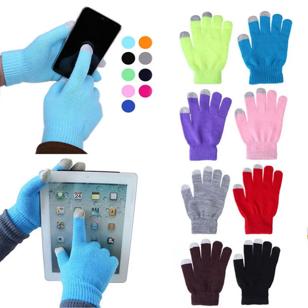 1 Pair Knitted Touch screen Gloves Men Women Candy Color Wool Bike Gloves Male Thicken Warm Wool Cashmere Gloves Unisex
1 Pair Knitted Touch screen Gloves Men Women Candy Color Wool Bike Gloves Male Thicken Warm Wool Cashmere Gloves Unisex