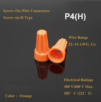 P4(H) RED Spike rotating wire closed terminal lugs press line cap screw-on type terminal cap Pressure Line Cap Wire Connectors
P4(H) RED Spike rotating wire closed terminal lugs press line cap screw-on type terminal cap Pressure Line Cap Wire Connectors