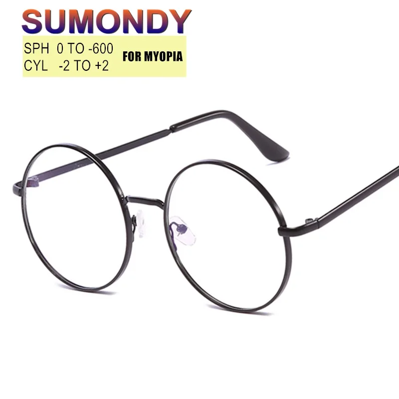 Prescription Glasses For Myopia SPH 0 to -6.0 Men Women Round Alloy Photochromic Or Proof Blue Light Nearsighted Glasses UP020
Prescription Glasses For Myopia SPH 0 to -6.0 Men Women Round Alloy Photochromic Or Proof Blue Light Nearsighted Glasses UP020