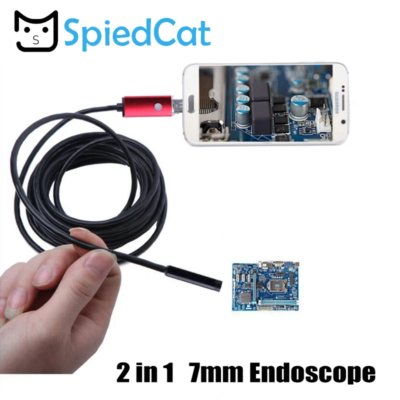 IN1 Endoscope Mini Camera USB 7mm Inspection Phone Camera Camera Endoscope HD Tube Inspection Pipe Camera For OTG Android Phones
IN1 Endoscope Mini Camera USB 7mm Inspection Phone Camera Camera Endoscope HD Tube Inspection Pipe Camera For OTG Android Phones