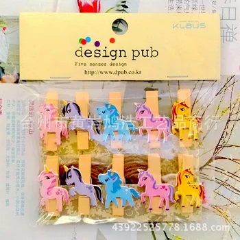 10 pcs/lot Cartoon Unicorn Wooden Clip Photo paper Clothespin Craft Clips Party Decoration Clip with Hemp Rope
10 pcs/lot Cartoon Unicorn Wooden Clip Photo paper Clothespin Craft Clips Party Decoration Clip with Hemp Rope