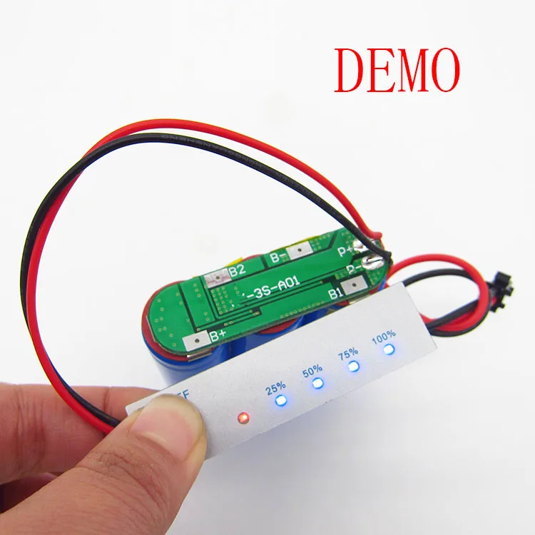 Battery power display panel for li-ion LIPO battery 3S 12.6V Battery capacity led display board
Battery power display panel for li-ion LIPO battery 3S 12.6V Battery capacity led display board