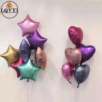 10pcs 18inch Chrome Metallic Matte Metal Heart Star Round Helium Foil Balloons Wedding Baby Birthday Party Decoration Air Globos
10pcs 18inch Chrome Metallic Matte Metal Heart Star Round Helium Foil Balloons Wedding Baby Birthday Party Decoration Air Globos