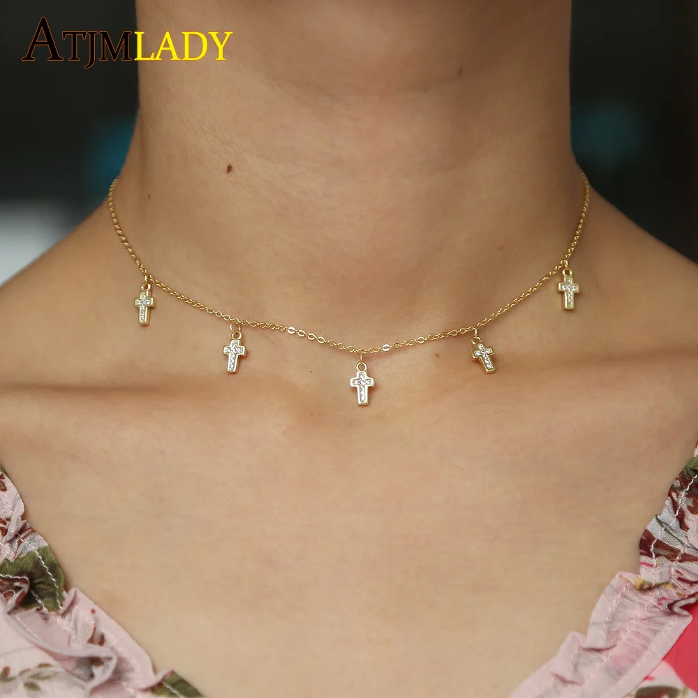 925 sterling silver delicate drop Cross Layered Necklace Jesus Chain drip cz Necklace For Women dainty thin fashion Jewelry
925 sterling silver delicate drop Cross Layered Necklace Jesus Chain drip cz Necklace For Women dainty thin fashion Jewelry