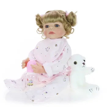 55CM Full Silicone bebes Reborn Baby Doll Toys For Girl Vinyl Newborn bonecas infantil meninas child gift dolls
55CM Full Silicone bebes Reborn Baby Doll Toys For Girl Vinyl Newborn bonecas infantil meninas child gift dolls