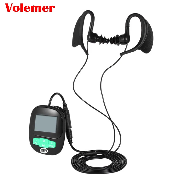 Volemer MP3 earphone 4G 8GB IPX8 Diving Surf Swimming Stereo Sound Music Player Water-resistant For Underwater Swim FM Radio MP3
Volemer MP3 earphone 4G 8GB IPX8 Diving Surf Swimming Stereo Sound Music Player Water-resistant For Underwater Swim FM Radio MP3