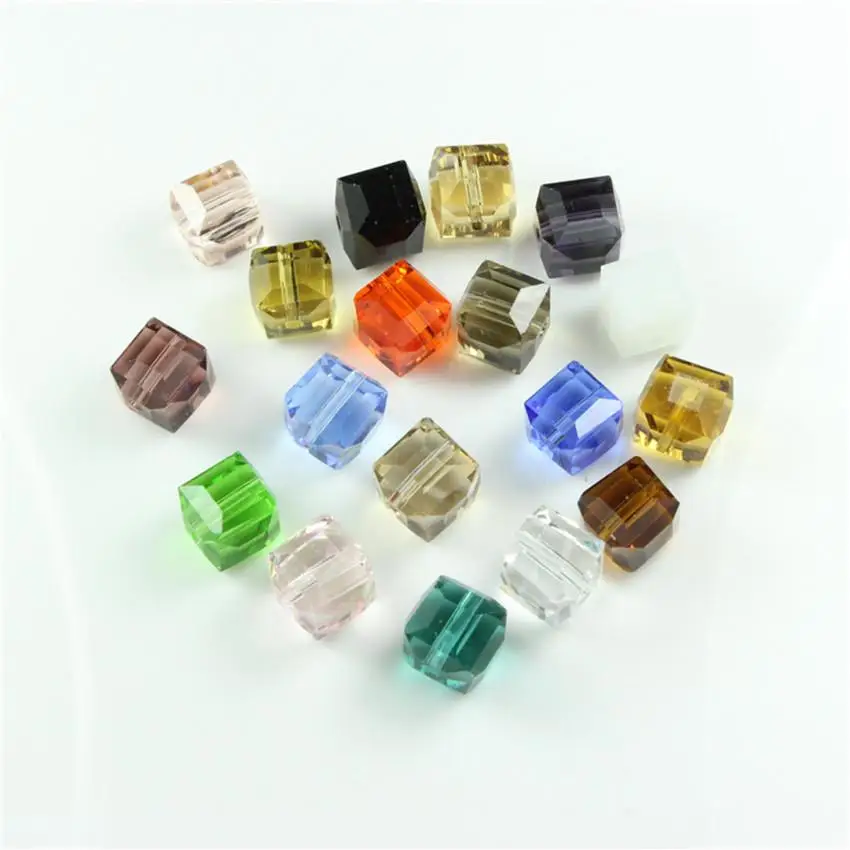 Mixed Colors 4mm 8mm Cut & Faceted Crystal Cubic Square Glass Beads for DIY Jewelry Earrings Necklace Bracelets Wholesale NGL-05
Mixed Colors 4mm 8mm Cut & Faceted Crystal Cubic Square Glass Beads for DIY Jewelry Earrings Necklace Bracelets Wholesale NGL-05