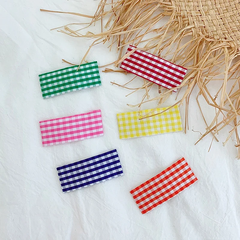 2019 New Candy Color Girls Hair 2pcs Clips Cute Plaid Design Hair Pin Set Children Hairpin Princess Hair Accessories
2019 New Candy Color Girls Hair 2pcs Clips Cute Plaid Design Hair Pin Set Children Hairpin Princess Hair Accessories