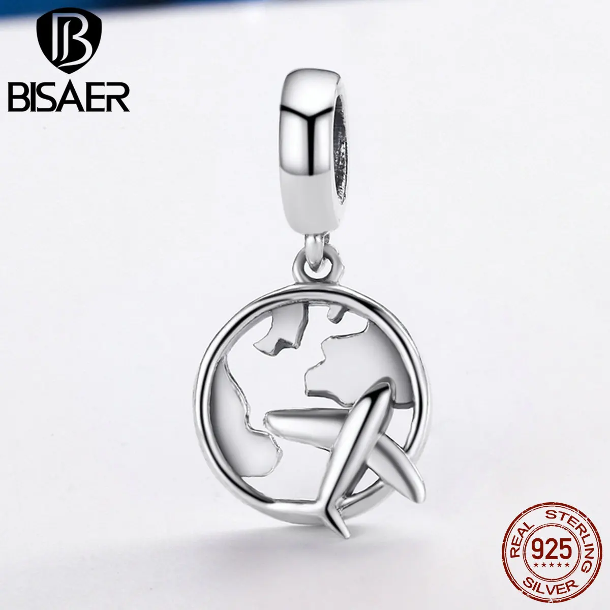 BISAER 925 Sterling Silver Traveling Dream Map & Plane Dangle Beads Fit Original PAN Charms Bracelet Silver 925 Jewelry Gift
BISAER 925 Sterling Silver Traveling Dream Map & Plane Dangle Beads Fit Original PAN Charms Bracelet Silver 925 Jewelry Gift