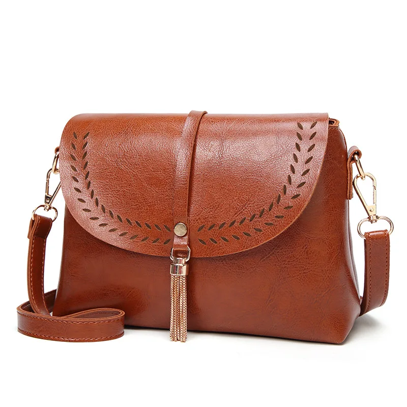 New Arrival Fashioh Women Single Shoulder Bag Retro Hollow Out Crossbody Bag Tassel Female Handbag Waxing Leather Feminina Bag
New Arrival Fashioh Women Single Shoulder Bag Retro Hollow Out Crossbody Bag Tassel Female Handbag Waxing Leather Feminina Bag