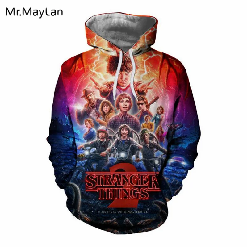3D Print Movie Stranger Things Hoodies Hipster moletom com capuz 3d Men Women Pullovers Hooded Sweatshirts Boys Coat Jacket 2018
3D Print Movie Stranger Things Hoodies Hipster moletom com capuz 3d Men Women Pullovers Hooded Sweatshirts Boys Coat Jacket 2018