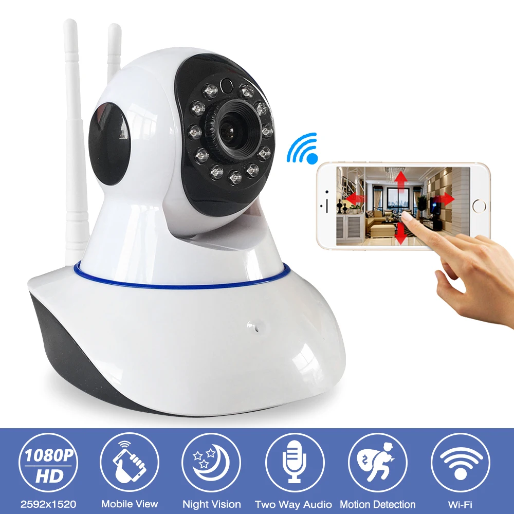2MP Wireless Security Full HD 1080P IP Camera Wifi Indoor Baby Monitor CCTV Home Surveillance IR Night Vision Audio Recording
2MP Wireless Security Full HD 1080P IP Camera Wifi Indoor Baby Monitor CCTV Home Surveillance IR Night Vision Audio Recording