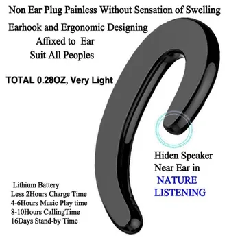 Universal Car wireless bluetooth headset mini Not in-ear Invisible earphone for Driving/doing excercise Long standby Bluetooth
Universal Car wireless bluetooth headset mini Not in-ear Invisible earphone for Driving/doing excercise Long standby Bluetooth