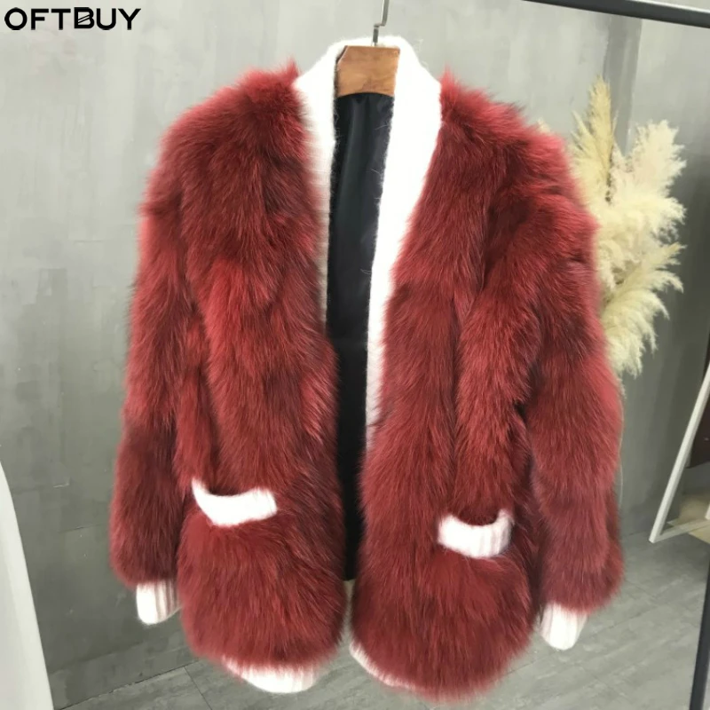 OFTBUY 2019 Real Fur Coat Winter Jacket Women Natural Fox Fur Thick Warm Outerwear New Fashion Luxury Brand Streetwear
OFTBUY 2019 Real Fur Coat Winter Jacket Women Natural Fox Fur Thick Warm Outerwear New Fashion Luxury Brand Streetwear