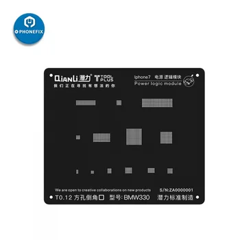 PHONEFIX QianLi iBlack 3D BGA Reballing Stencil Power Logic IC Chips Repair Tool for iPhone 5 5S 6 6S 7G 7Plus 8 8P
PHONEFIX QianLi iBlack 3D BGA Reballing Stencil Power Logic IC Chips Repair Tool for iPhone 5 5S 6 6S 7G 7Plus 8 8P