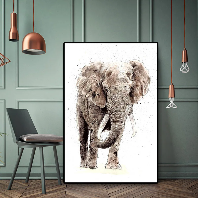 Wild Africa Elephant Posters and Prints Animal Canvas Painting Scandinavian Nordic Minimalist Wall Picture Kids Room Decoration
Wild Africa Elephant Posters and Prints Animal Canvas Painting Scandinavian Nordic Minimalist Wall Picture Kids Room Decoration