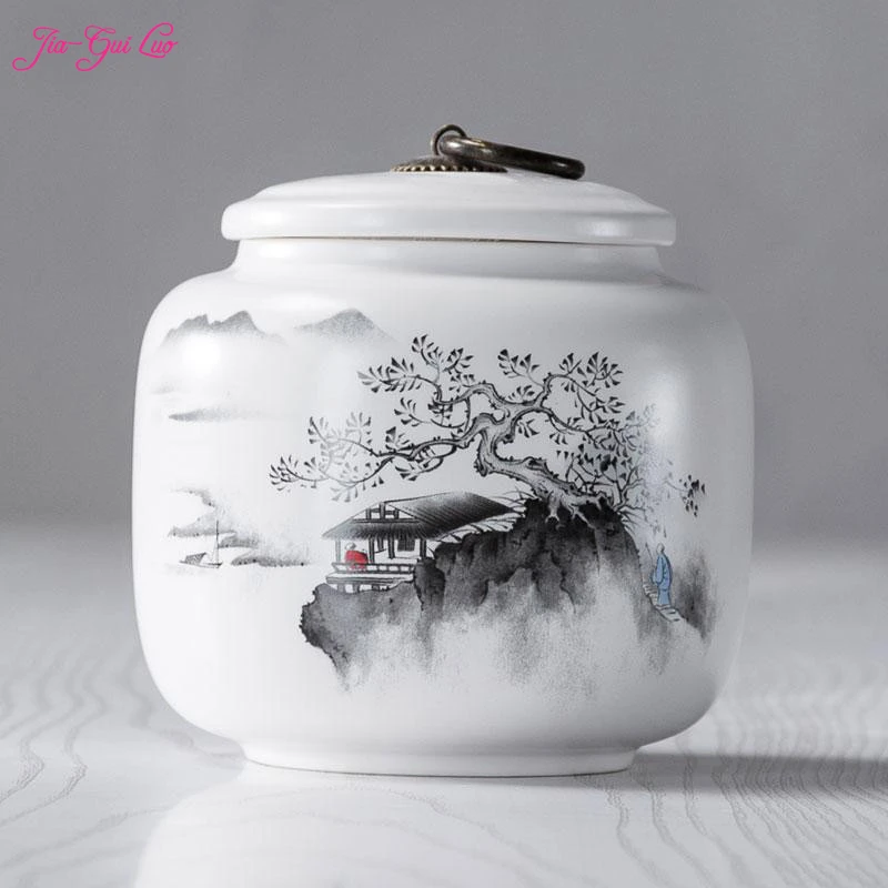 The Chinese ceramic tea box is beautiful and elegant, it has ornamental value for all kinds of dried fruits moisture-pro
The Chinese ceramic tea box is beautiful and elegant, it has ornamental value for all kinds of dried fruits moisture-pro