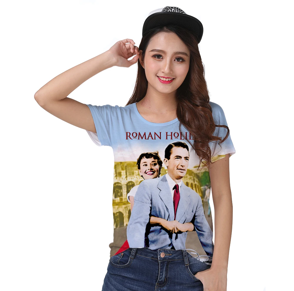 T-shirt Top Tee Romantic Classic Love Movie Roman Holiday Hepburn Gregory Peck Bicycle Cycle 0318
T-shirt Top Tee Romantic Classic Love Movie Roman Holiday Hepburn Gregory Peck Bicycle Cycle 0318