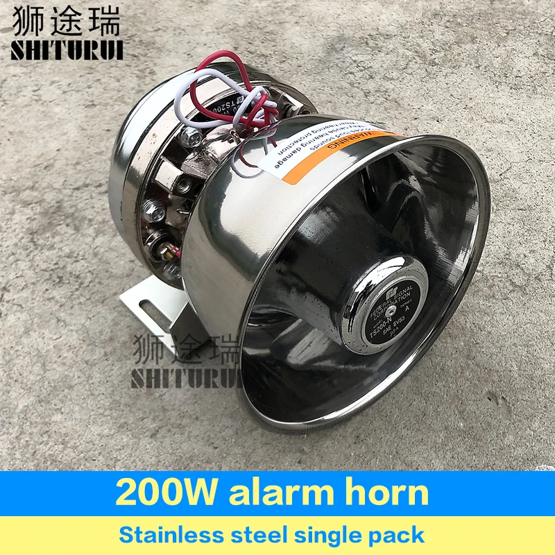 SHITURUI 200W for Police Siren Ultra Slim Loud 12V alarm Siren Loud warning Speaker Emergency horn Stainless Steel Metal
SHITURUI 200W for Police Siren Ultra Slim Loud 12V alarm Siren Loud warning Speaker Emergency horn Stainless Steel Metal