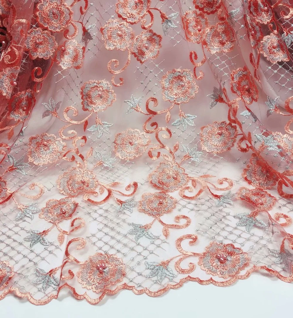 2019 African French Lace Fabric With 3D Flowers High Quality African Tulle Lace Fabric With Beads 5yards Peach Lace Fabric
2019 African French Lace Fabric With 3D Flowers High Quality African Tulle Lace Fabric With Beads 5yards Peach Lace Fabric