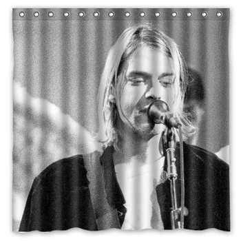 Customized Waterproof Bathroom Kurt Cobain Shower Curtain Polyester Fabric Bath Curtain With 12 Hooks 180*180cm
Customized Waterproof Bathroom Kurt Cobain Shower Curtain Polyester Fabric Bath Curtain With 12 Hooks 180*180cm